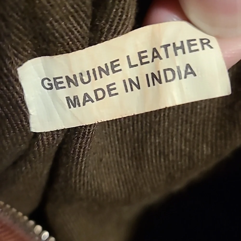 Vilenca Holland Brown Leather Woven Shoulder Bag Boho Bohemian Purse Soft - Picture 12 of 16